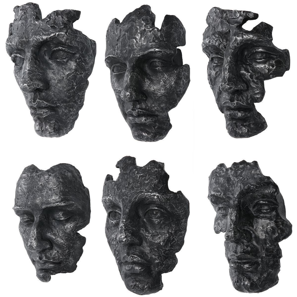 Self-Portrait Wall Decor, Gray, S/6 - transform your walls with stylish wall decor | Image 4 | InSTYLE Home & Rugs
