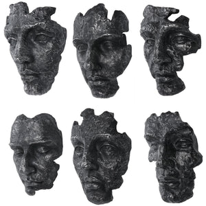 Self-Portrait Wall Decor, Gray, S/6 - transform your walls with stylish wall decor | Image 4 | InSTYLE Home & Rugs