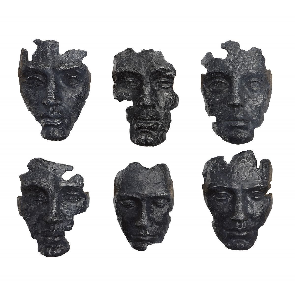 Self-Portrait Wall Decor, Gray, S/6 - transform your walls with stylish wall decor | Image 7 | InSTYLE Home & Rugs
