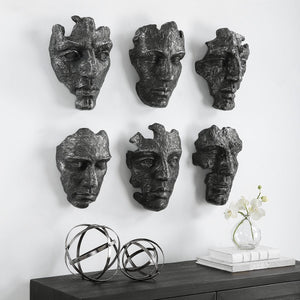 Self-Portrait Wall Decor, Gray, S/6 - transform your walls with stylish wall decor | Image 8 | InSTYLE Home & Rugs