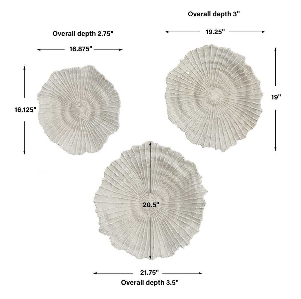 Ocean Gems Indoor-Outdoor Wall Decor, Natural, S/3 - from framed art to mirrors, create a focal point in any room | Image 7 | InSTYLE Home & Rugs