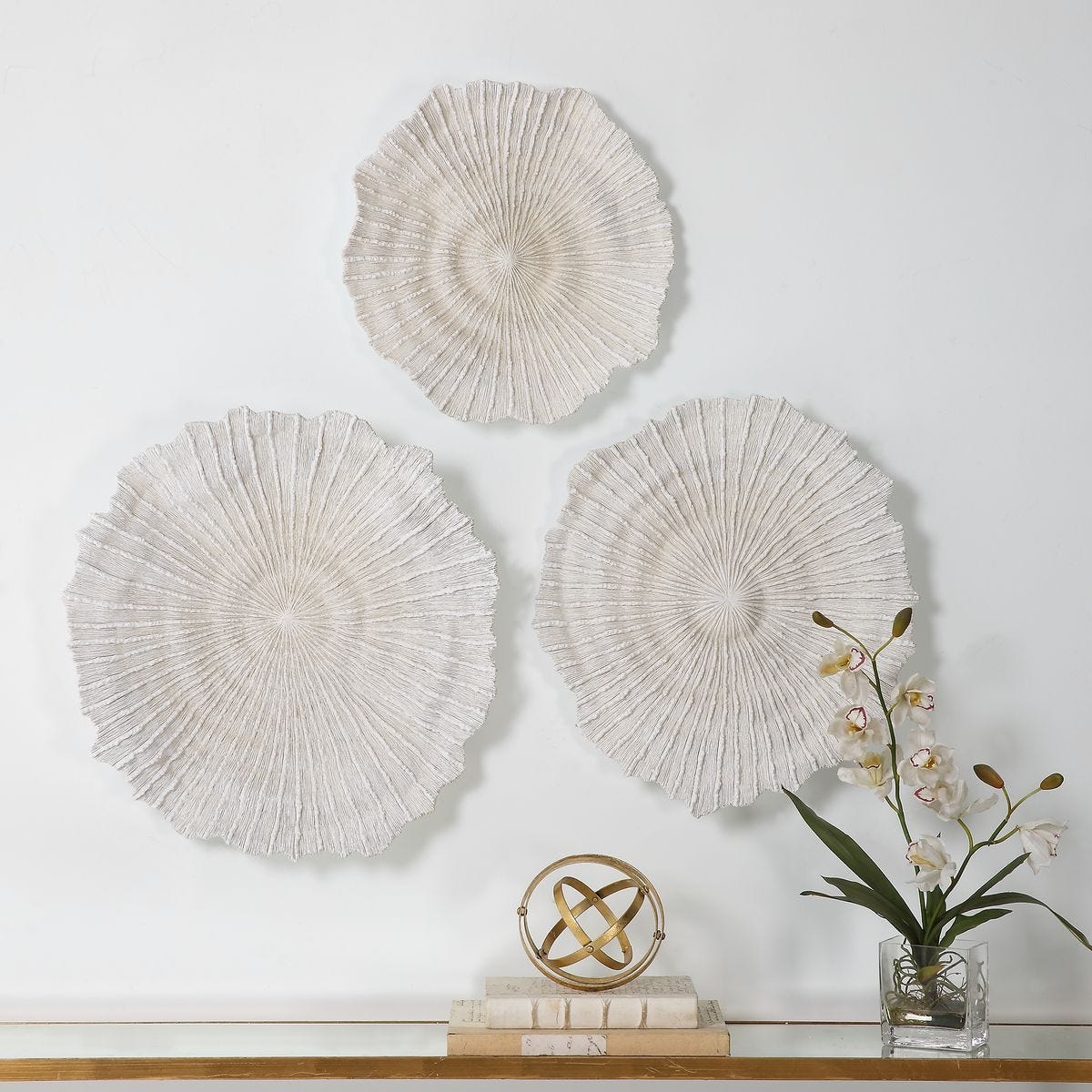 Ocean Gems Indoor-Outdoor Wall Decor, Natural, S/3 - from framed art to mirrors, create a focal point in any room | Image 5 | InSTYLE Home & Rugs