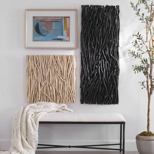 Gathered Teak Square Wood Wall Decor, Bleached - find the perfect pieces to complement your interior design | Image 1 | InSTYLE Home & Rugs