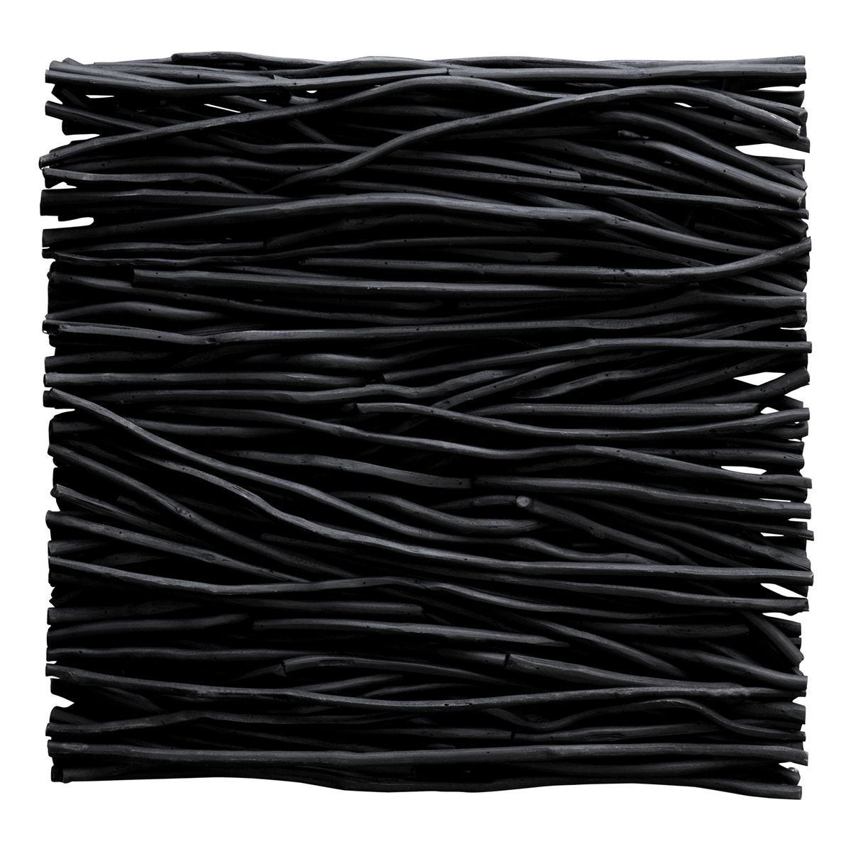 Gathered Teak Square Wood Wall Decor, Black - transform your walls with stylish wall decor | Image 5 | InSTYLE Home & Rugs