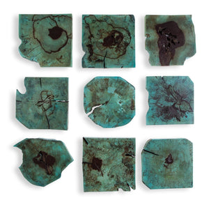 Bahati Wood Wall Decor, Blue, S/9 - find the perfect pieces to complement your interior design | Image 2 | InSTYLE Home & Rugs