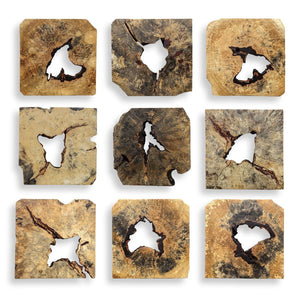 Bahati Wood Wall Decor, Natural, S/9 - transform your walls with stylish wall decor | Image 2 | InSTYLE Home & Rugs