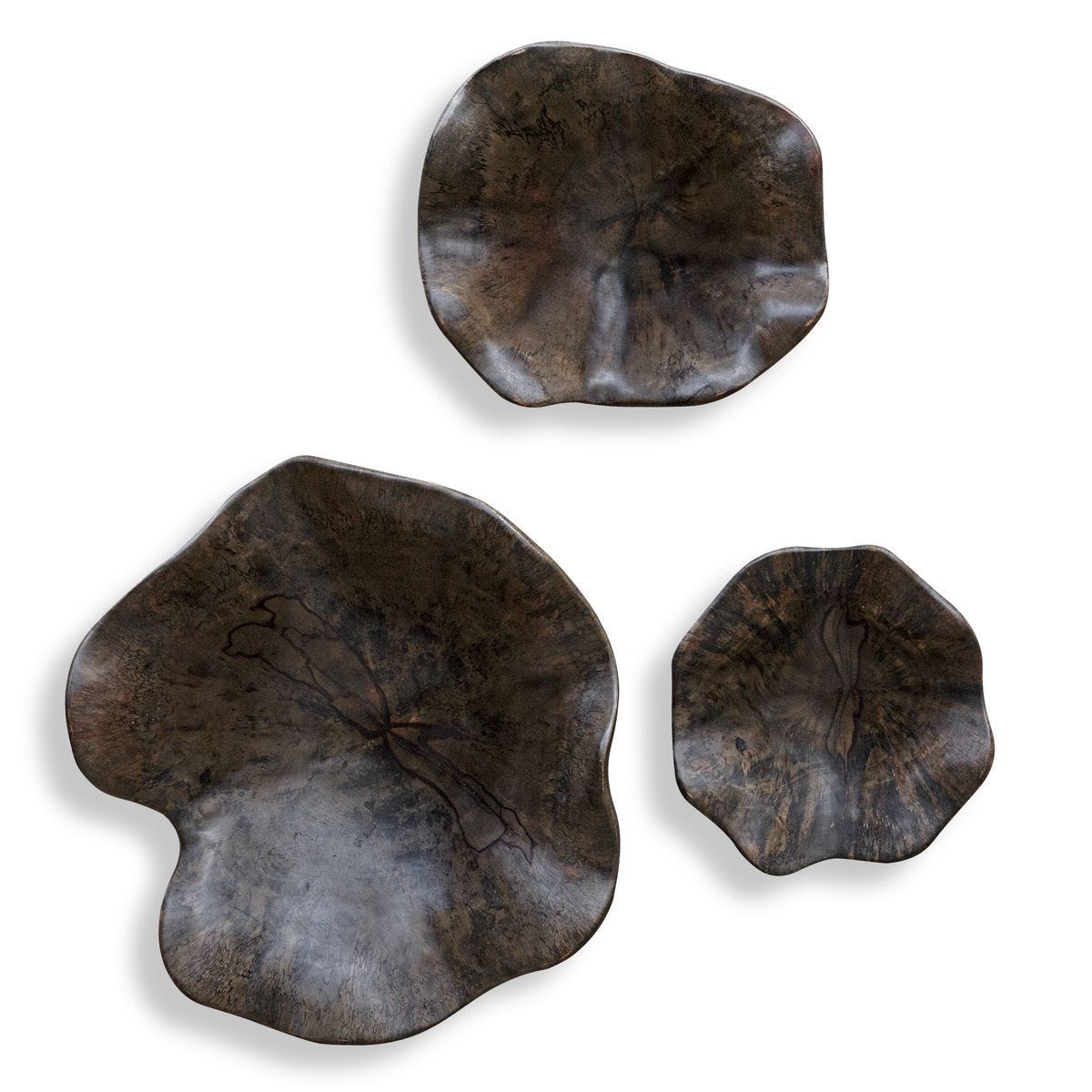 Teo Wood Wall Decor, Mocha, S/3 - from framed art to mirrors, create a focal point in any room | Image 2 | InSTYLE Home & Rugs