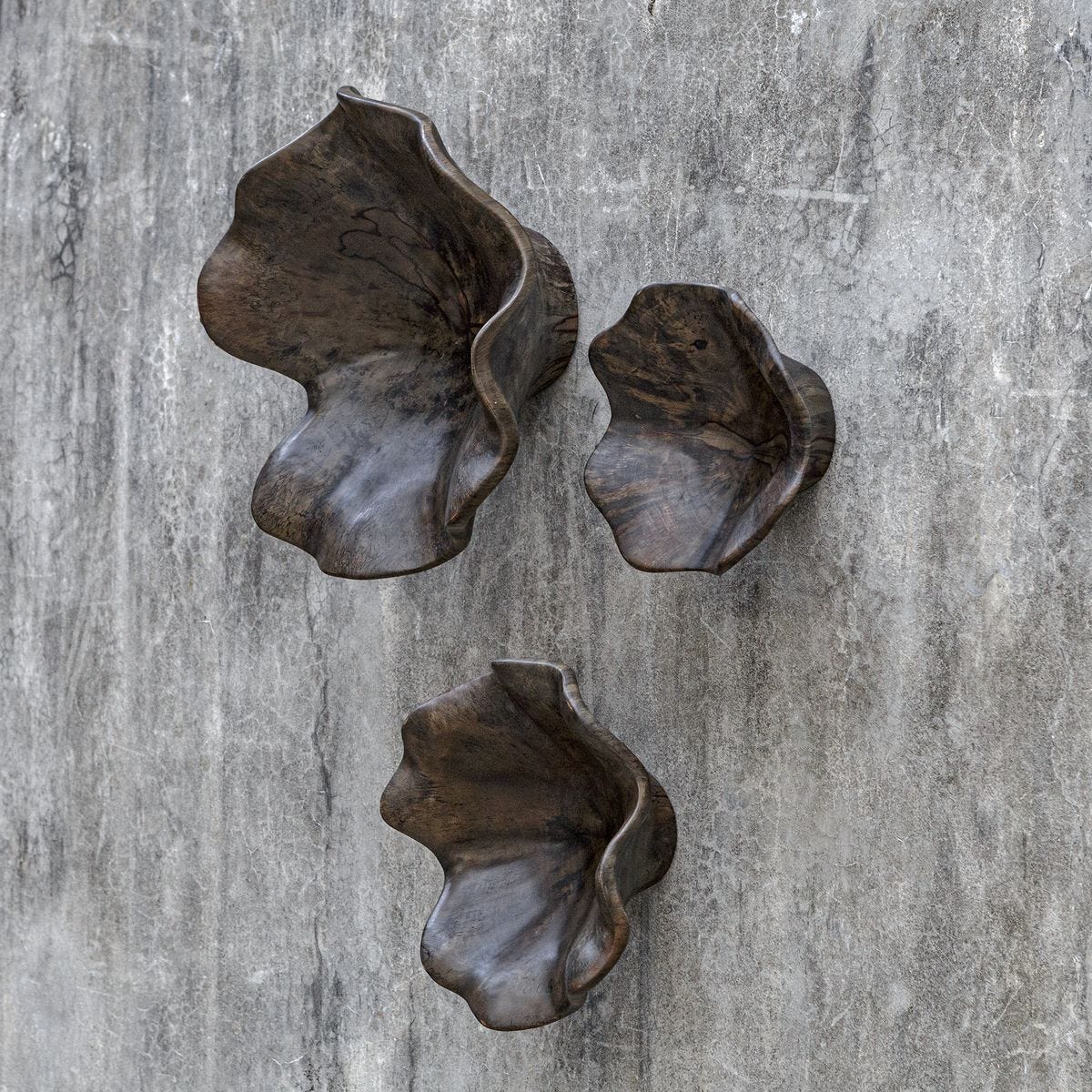 Teo Wood Wall Decor, Mocha, S/3 - from framed art to mirrors, create a focal point in any room | Image 3 | InSTYLE Home & Rugs