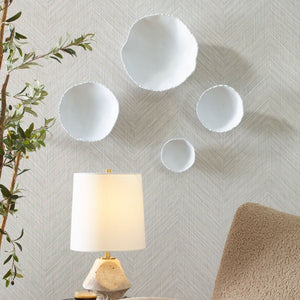 Lucky Coins Indoor-Outdoor Metal Wall Decor, White, S/4 - transform your walls with stylish wall decor | Image 1 | InSTYLE Home & Rugs