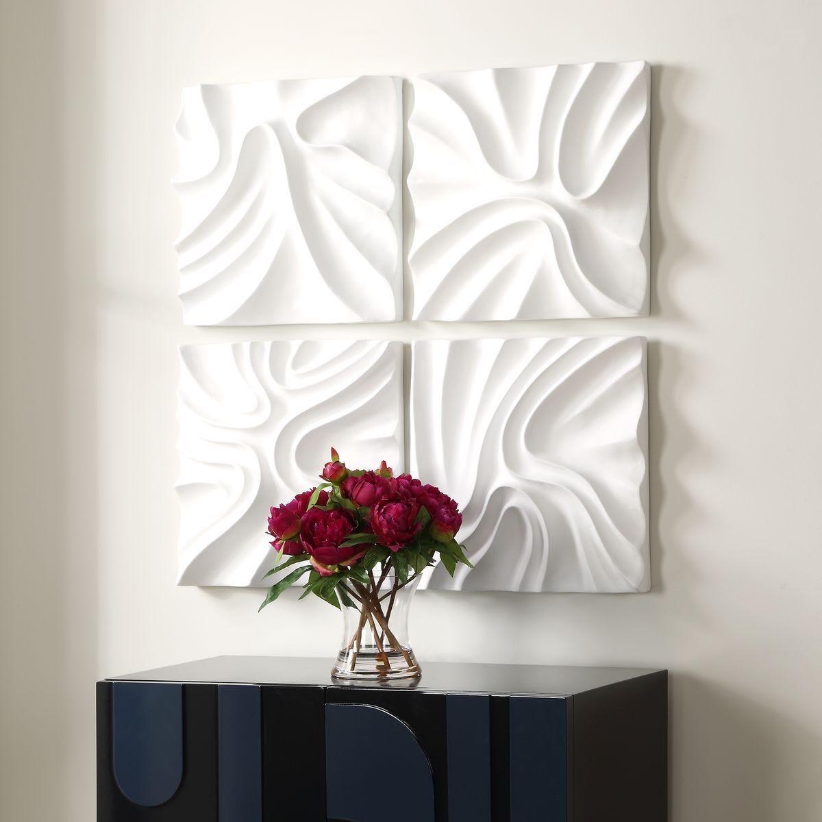 Snowdrift Wall Decor, S/4 - from framed art to mirrors, create a focal point in any room | Image 3 | InSTYLE Home & Rugs