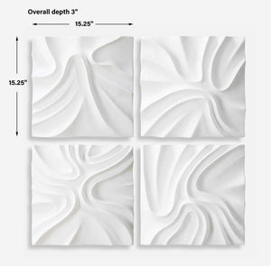 Snowdrift Wall Decor, S/4 - from framed art to mirrors, create a focal point in any room | Image 7 | InSTYLE Home & Rugs