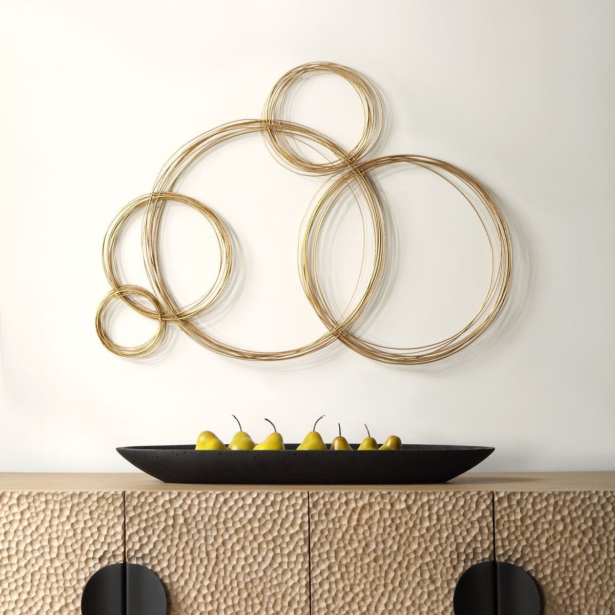 Golden Bubbles Metal Wall Decor - from framed art to mirrors, create a focal point in any room | Image 1 | InSTYLE Home & Rugs