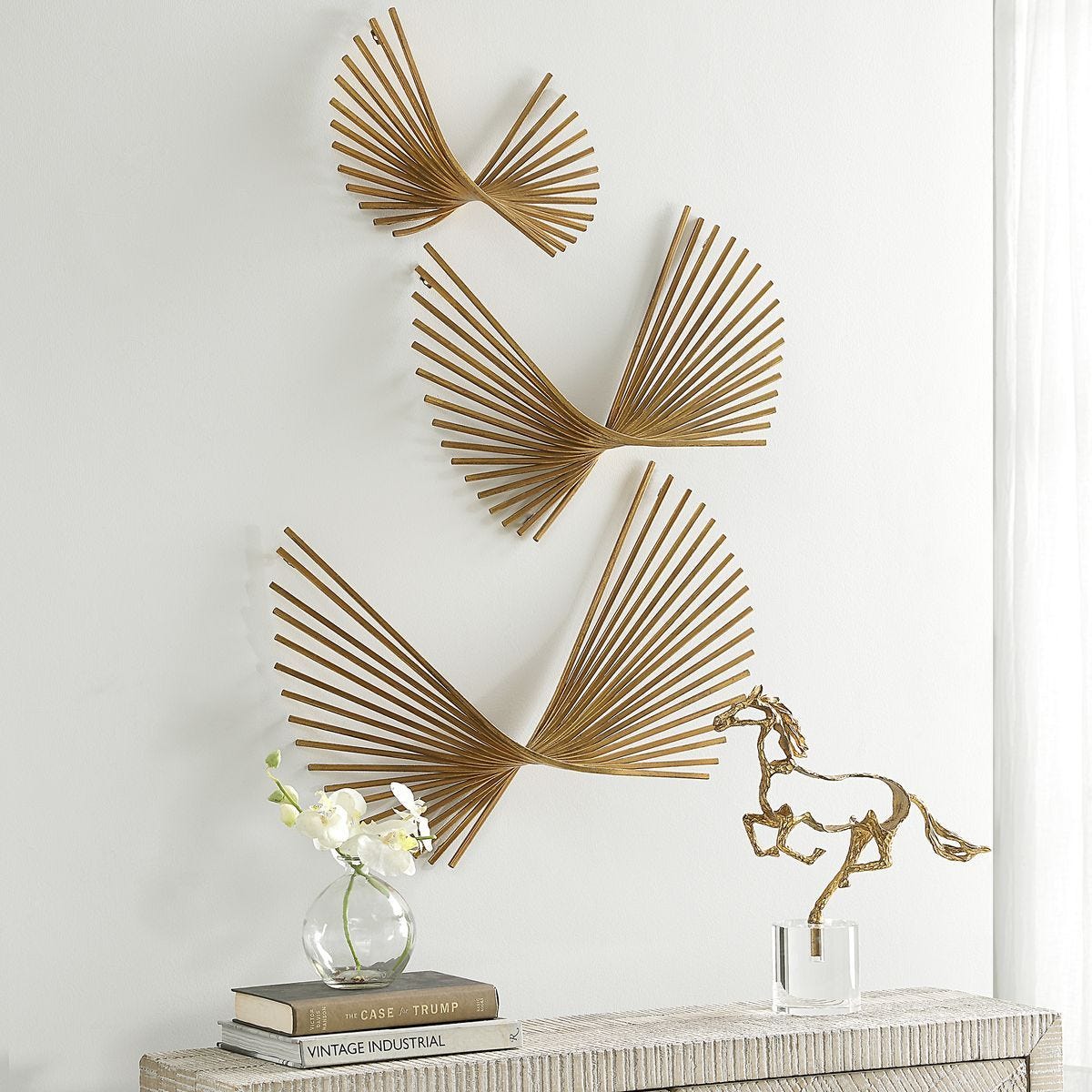 Coreograph Metal Wall Decor, S/3 - transform your walls with stylish wall decor | Image 3 | InSTYLE Home & Rugs