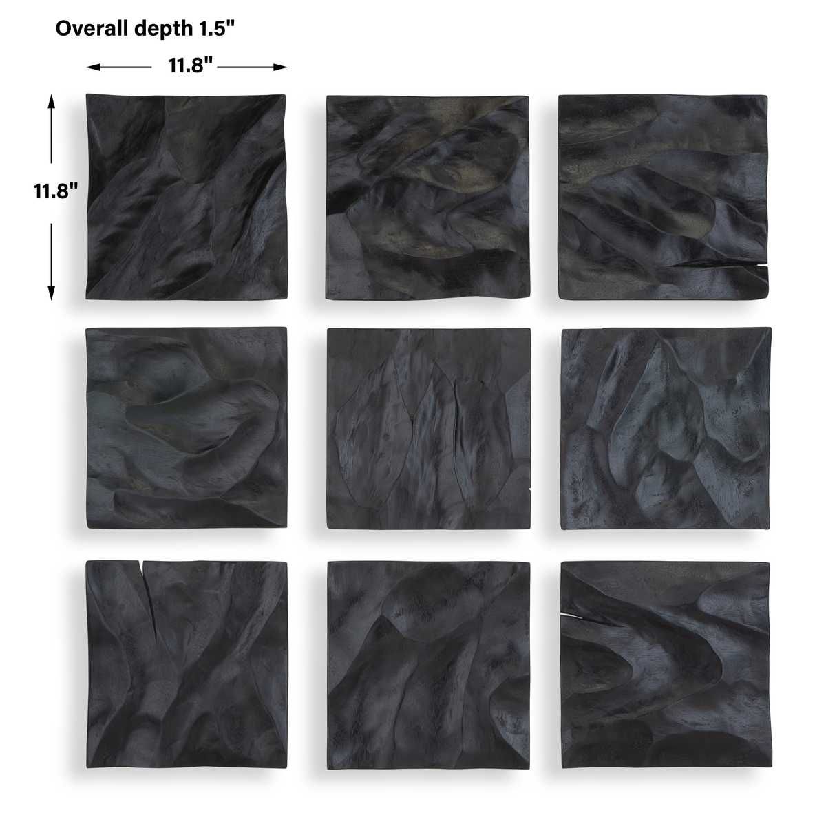Malosi Wood Wall Decor, S/9 - transform your walls with stylish wall decor | Image 4 | InSTYLE Home & Rugs