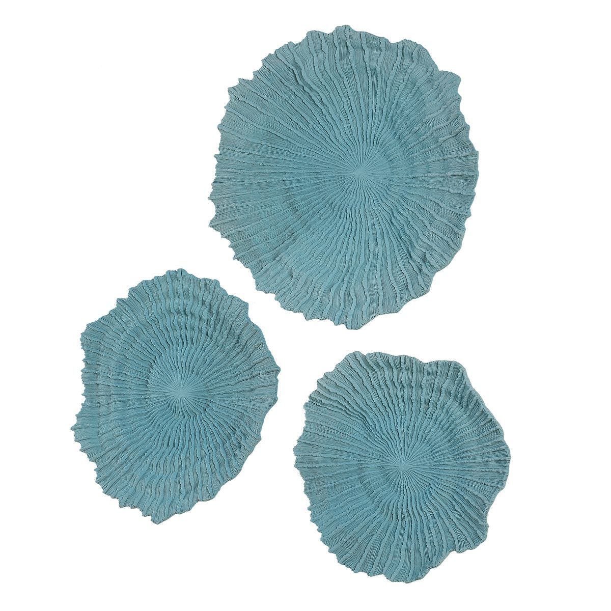 Ocean Gems Wall Decor, Blue, S/3 - from framed art to mirrors, create a focal point in any room | Image 4 | InSTYLE Home & Rugs