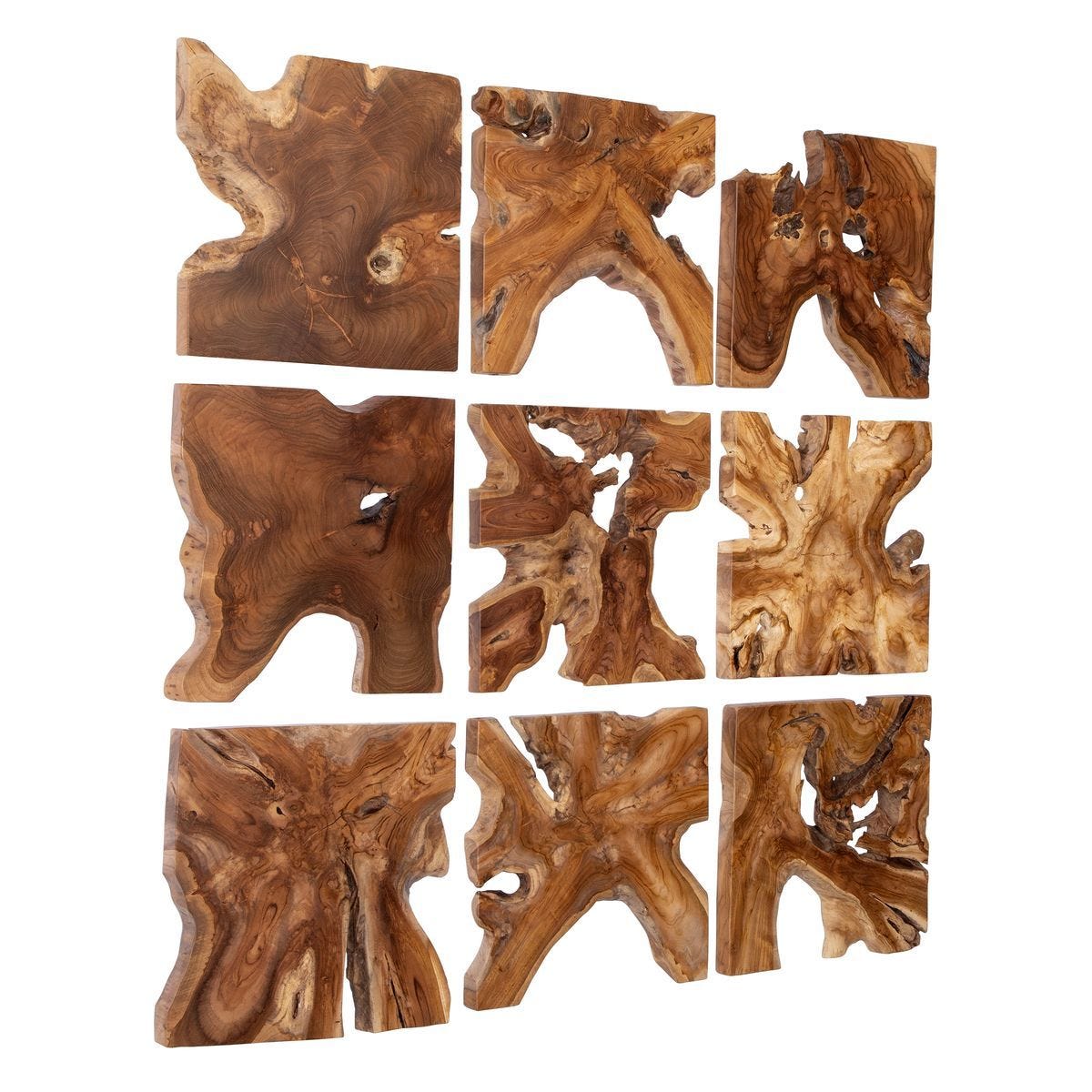 Talia Indoor-Outdoor Wood Wall Decor, S/9 - from framed art to mirrors, create a focal point in any room | Image 4 | InSTYLE Home & Rugs