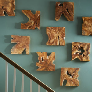 Talia Indoor-Outdoor Wood Wall Decor, S/9 - from framed art to mirrors, create a focal point in any room | Image 1 | InSTYLE Home & Rugs