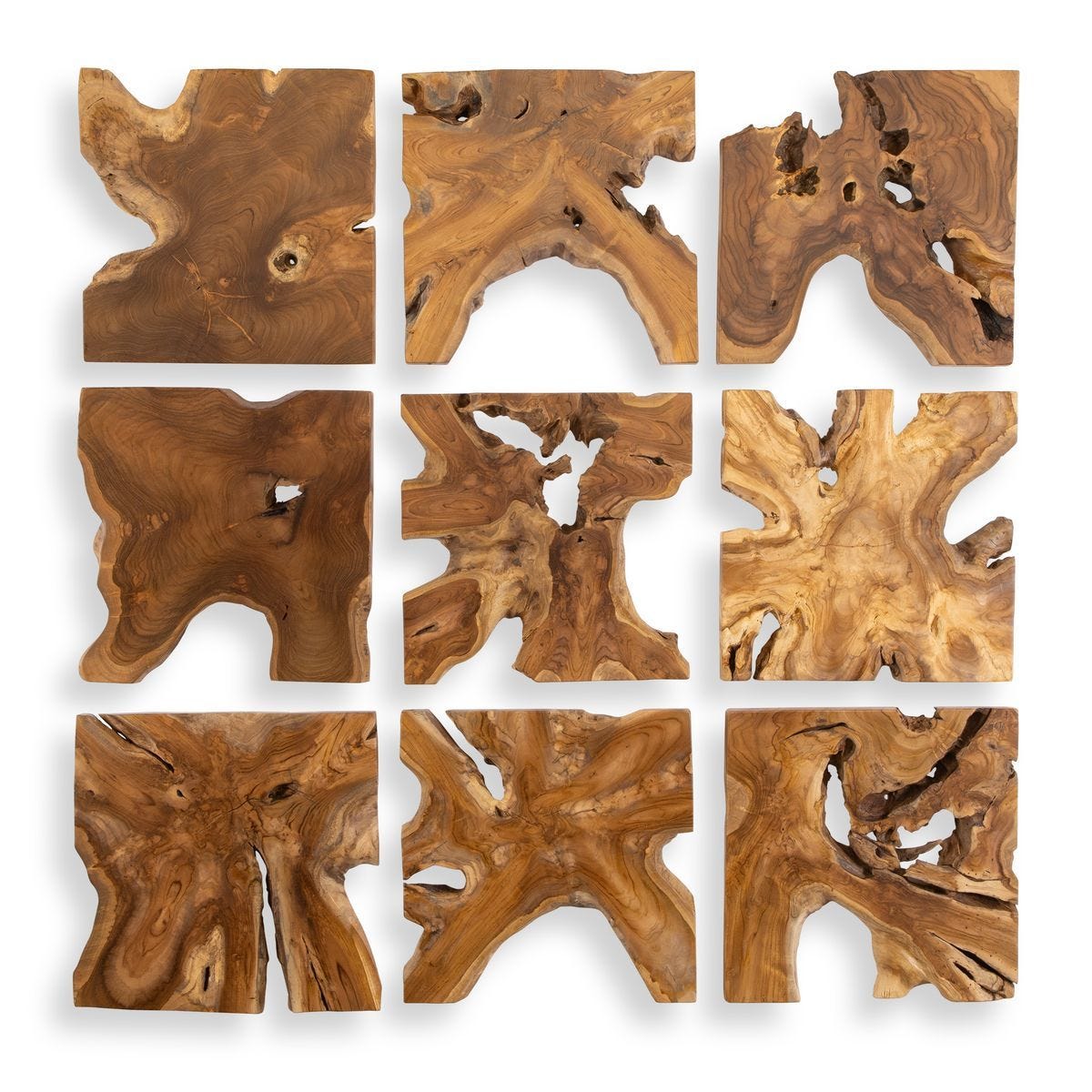 Talia Indoor-Outdoor Wood Wall Decor, S/9 - from framed art to mirrors, create a focal point in any room | Image 2 | InSTYLE Home & Rugs