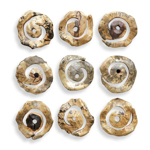 Corkscrew Wood Wall Decor, S/9 - from framed art to mirrors, create a focal point in any room | Image 5 | InSTYLE Home & Rugs