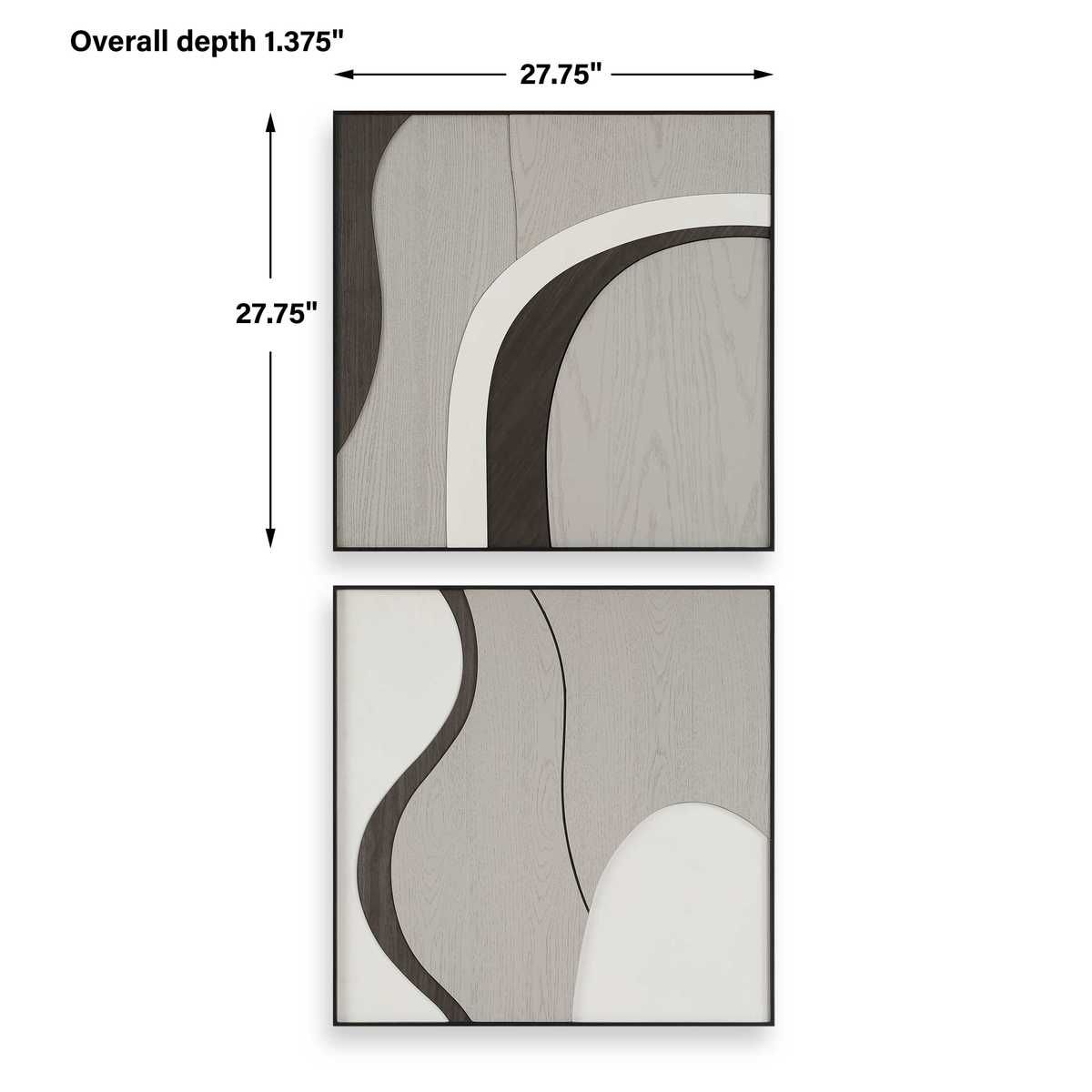 Joel Wood Wall Decor, S/2 - from framed art to mirrors, create a focal point in any room | Image 7 | InSTYLE Home & Rugs