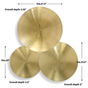 Cymbalic Metal Wall Decor, S/3 - find the perfect pieces to complement your interior design | Image 4 | InSTYLE Home & Rugs
