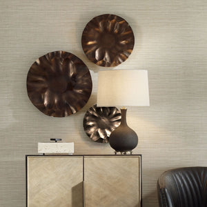 Peonia Indoor-Outdoor Wall Decor, Bronze, S/3 - from framed art to mirrors, create a focal point in any room | Image 1 | InSTYLE Home & Rugs
