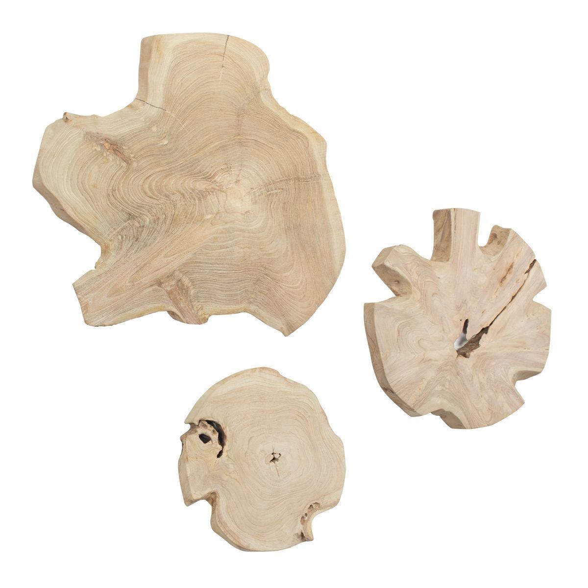 Kalani Indoor-Outdoor Wall Decor, Bleached, S/3 - transform your walls with stylish wall decor | Image 2 | InSTYLE Home & Rugs