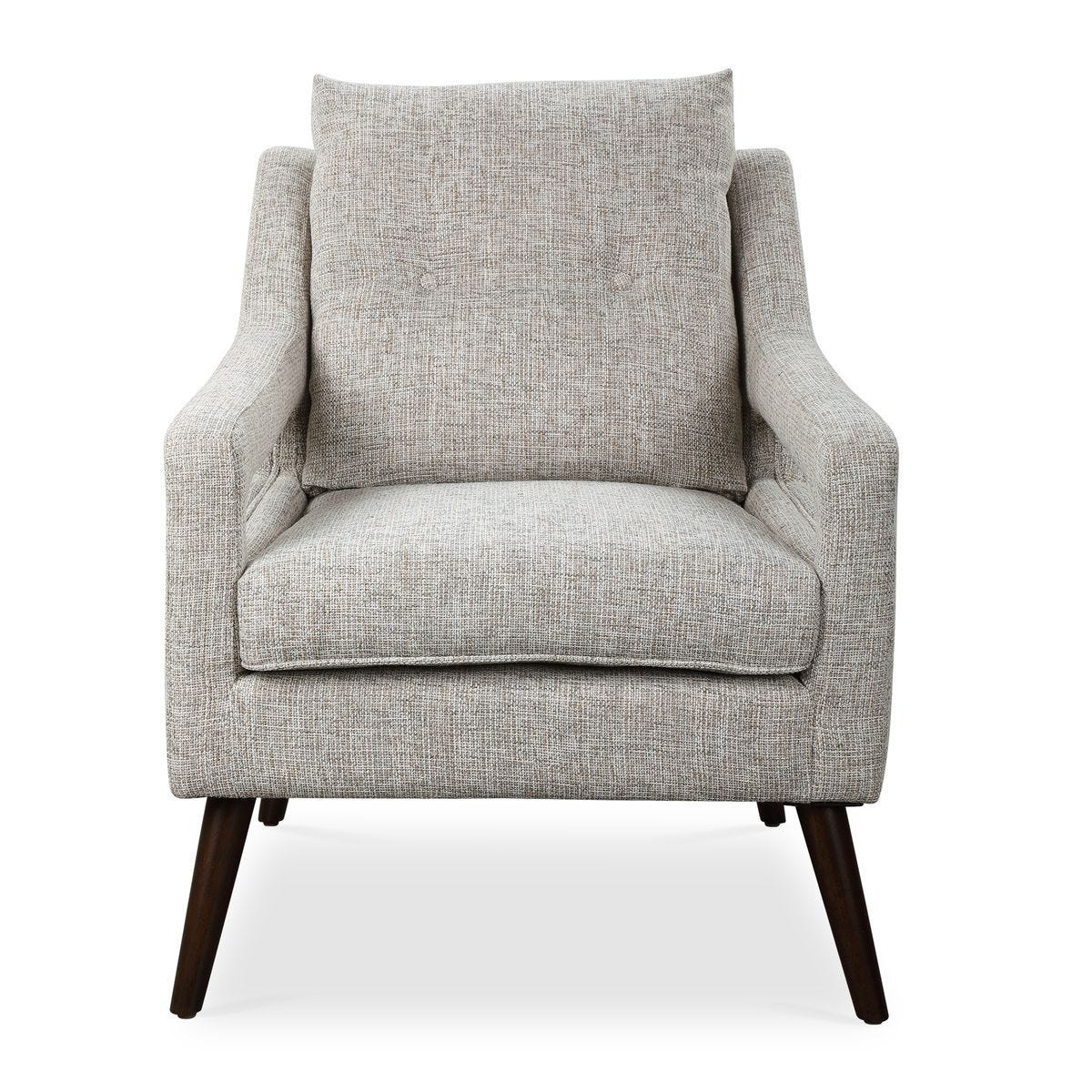 O'Brien Armchair, Stone - cozy armchair for reading and relaxation | Image 1 | InSTYLE Home & Rugs