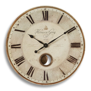Harrison Gray 23" Wall Clock - find the perfect pieces to complement your interior design | Image 2 | InSTYLE Home & Rugs