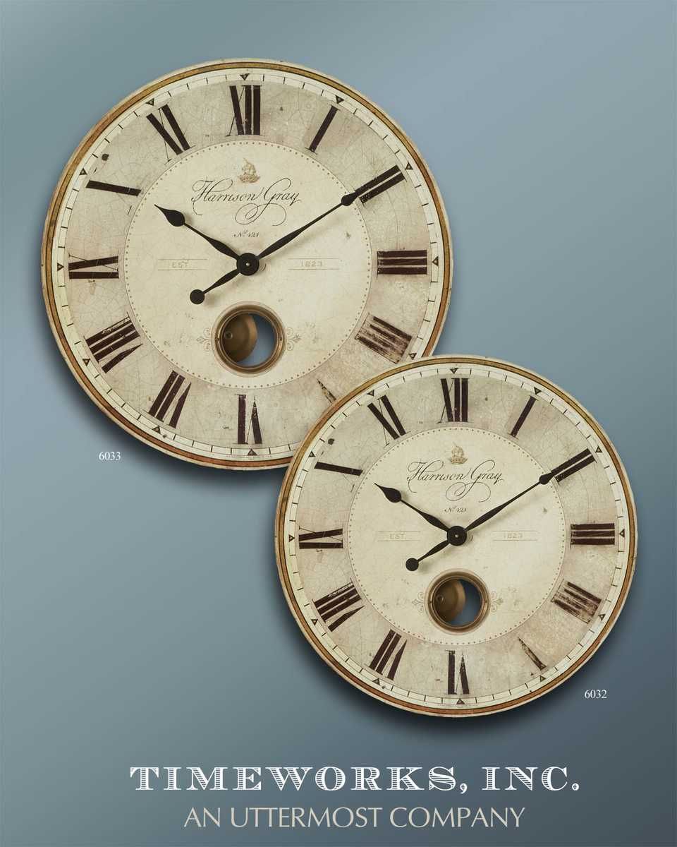 Harrison Gray 23" Wall Clock - find the perfect pieces to complement your interior design | Image 3 | InSTYLE Home & Rugs
