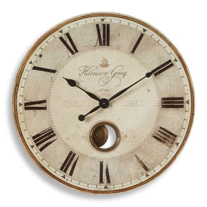 Harrison Gray 30" Wall Clock - transform your walls with stylish wall decor | Image 2 | InSTYLE Home & Rugs