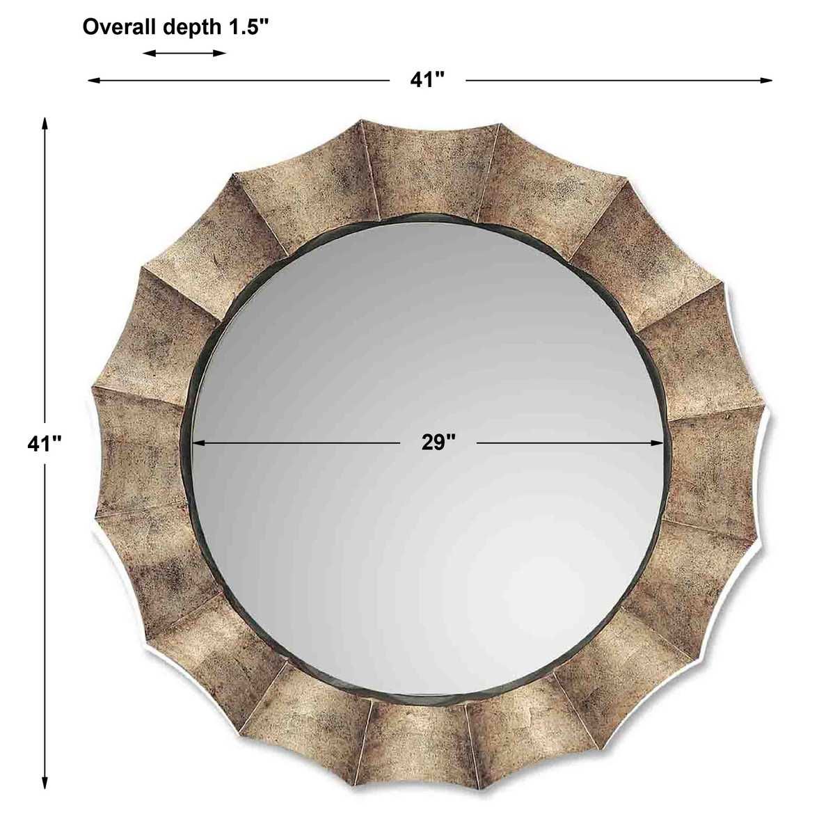 Gotham Round Mirror - perfect for enhancing light and creating a sense of space | Image 3 | InSTYLE Home & Rugs