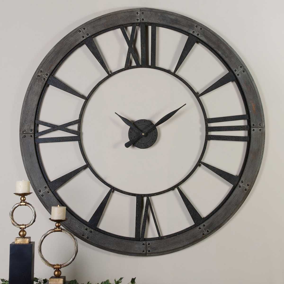 Ronan Large Wall Clock - find the perfect pieces to complement your interior design | Image 5 | InSTYLE Home & Rugs