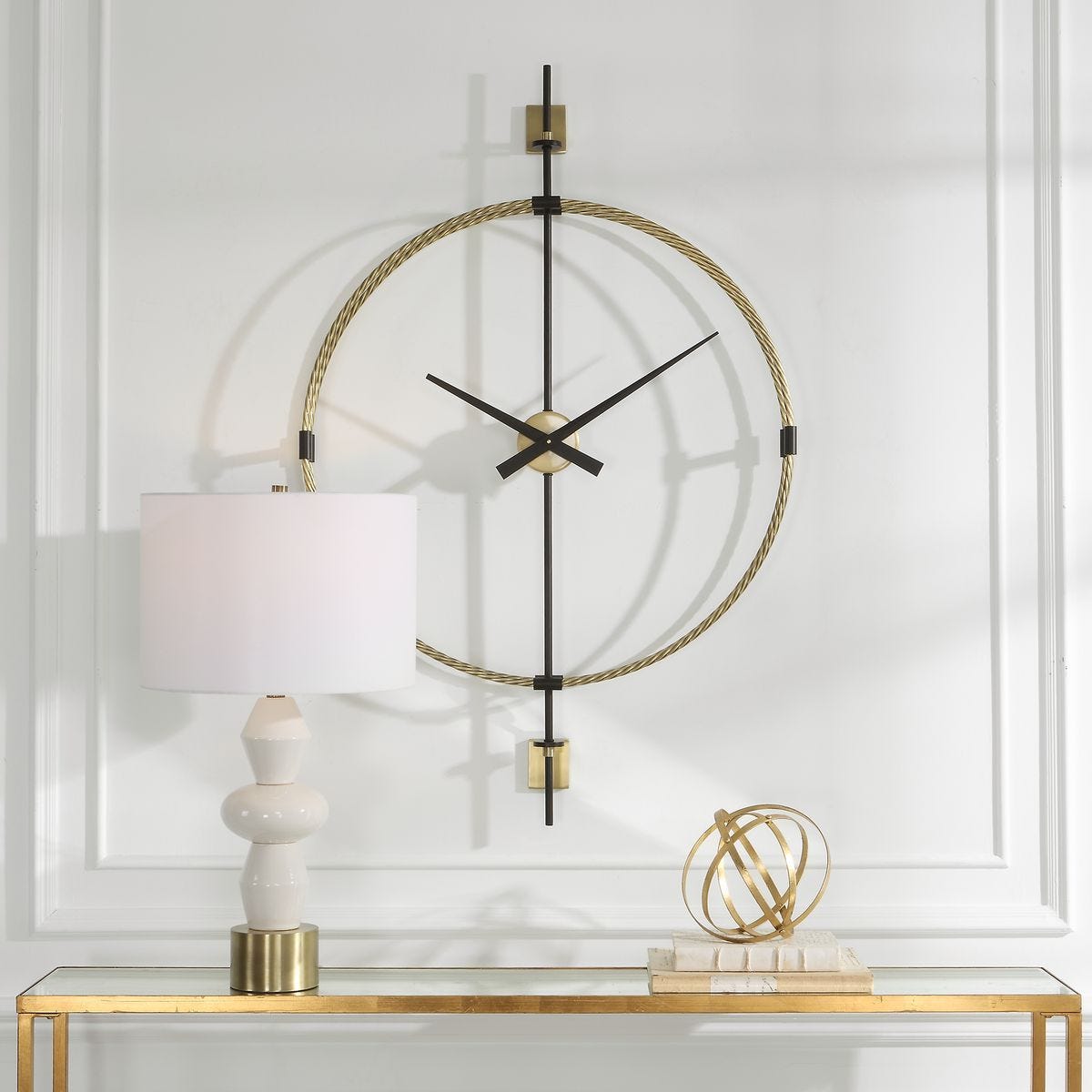 Time Flies Wall Clock - find the perfect pieces to complement your interior design | Image 1 | InSTYLE Home & Rugs