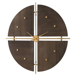 Walnut Elegance, Clock - transform your walls with stylish wall decor | Image 4 | InSTYLE Home & Rugs