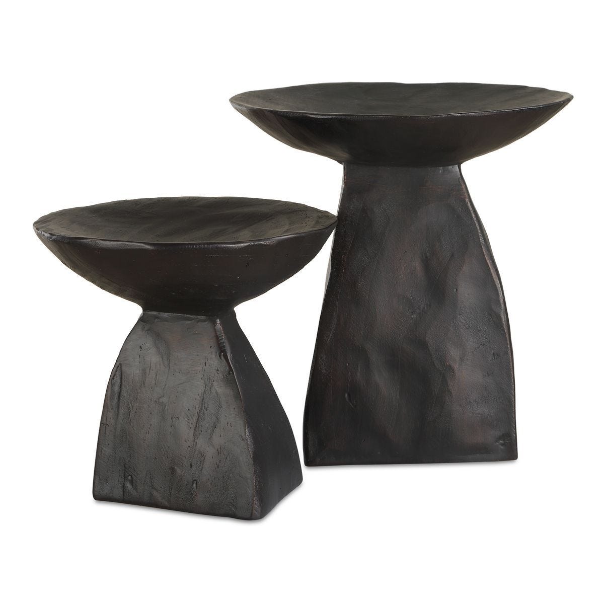 Shadow Pedestal Bowls, S/2 - decor accents and accessories for every room | Image 1 | InSTYLE Home & Rugs