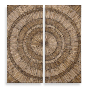Lanciano Wood Wall Panels, S/2 - transform your walls with stylish wall decor | Image 2 | InSTYLE Home & Rugs