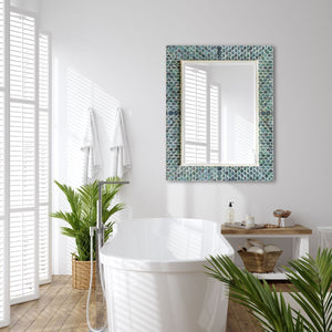 Makaria Mirror - perfect for enhancing light and creating a sense of space | Image 1 | InSTYLE Home & Rugs