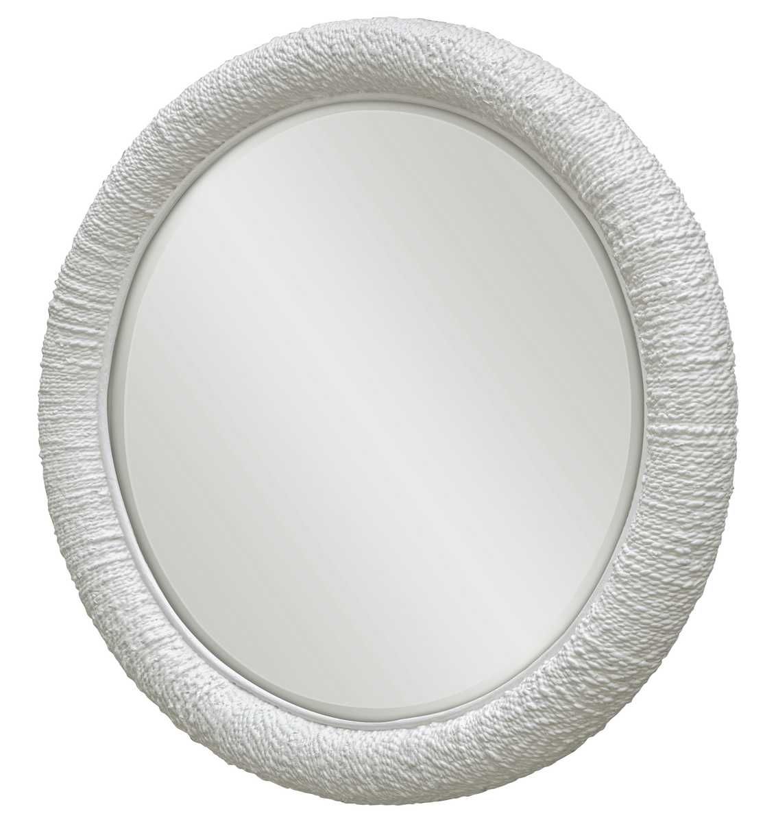 Mariner Round Mirror, White - elegant and functional accent pieces for any room | Image 3 | InSTYLE Home & Rugs