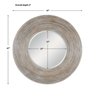 Vortex Round Mirror - perfect for enhancing light and creating a sense of space | Image 6 | InSTYLE Home & Rugs