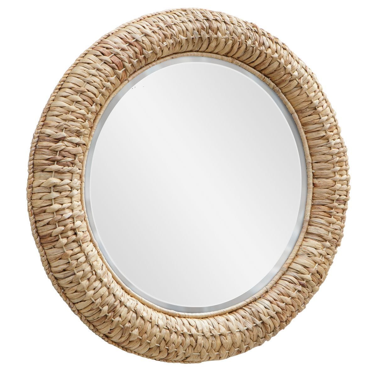 Twisted Seagrass Round Mirror - available in various shapes, sizes, and frame styles | Image 4 | InSTYLE Home & Rugs