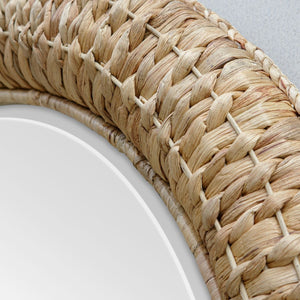 Twisted Seagrass Round Mirror - available in various shapes, sizes, and frame styles | Image 6 | InSTYLE Home & Rugs