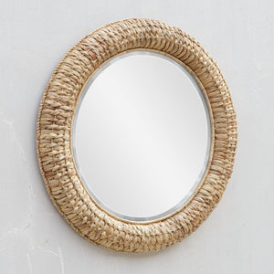 Twisted Seagrass Round Mirror - available in various shapes, sizes, and frame styles | Image 3 | InSTYLE Home & Rugs