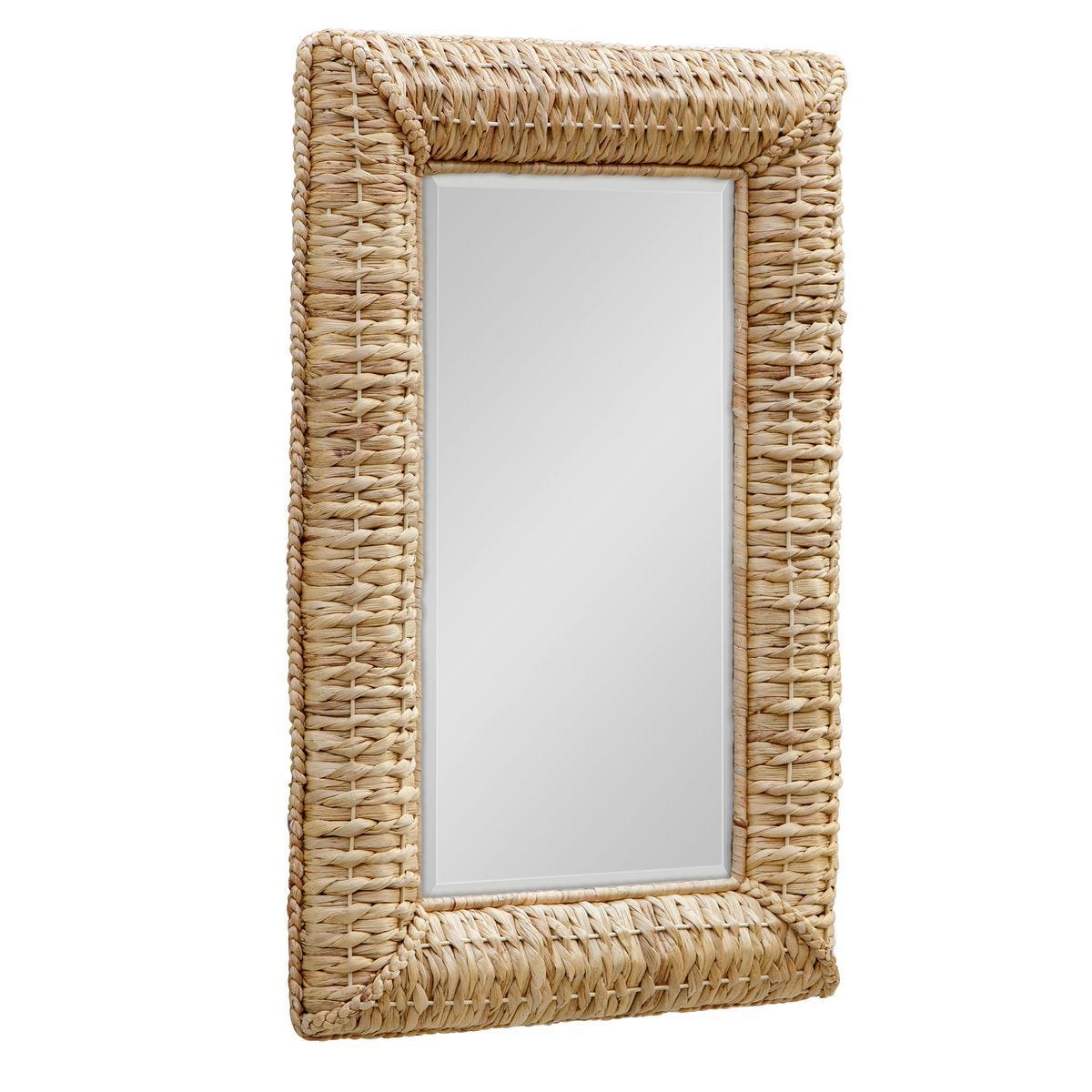 Twisted Seagrass Rectangle Mirror - elegant and functional accent pieces for any room | Image 3 | InSTYLE Home & Rugs