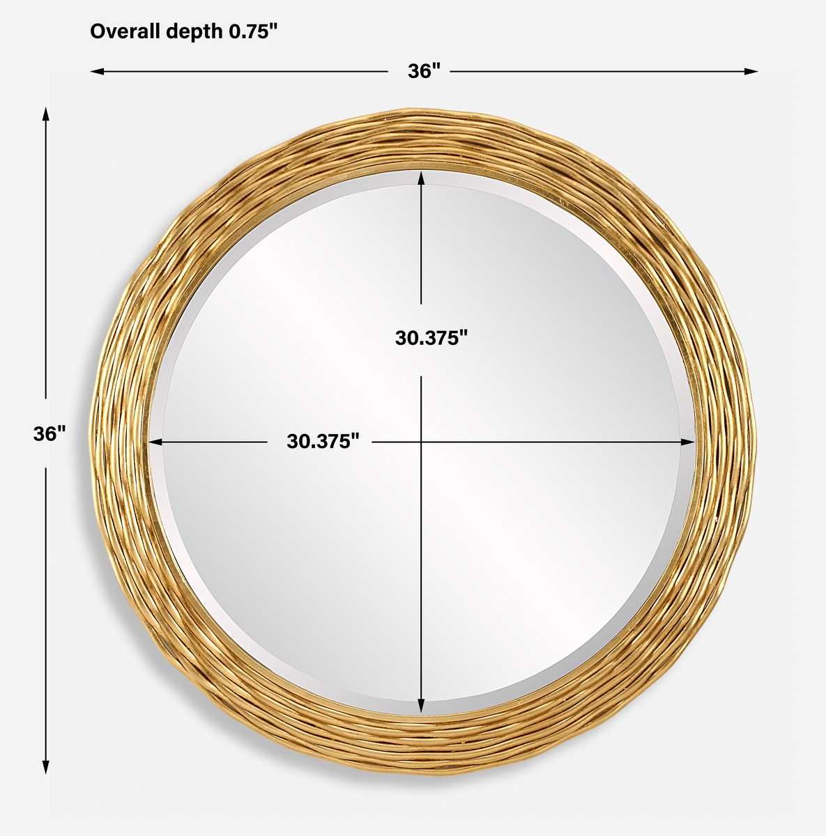 Celeste Round Mirror - perfect for enhancing light and creating a sense of space | Image 6 | InSTYLE Home & Rugs