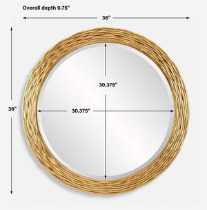 Celeste Round Mirror - perfect for enhancing light and creating a sense of space | Image 6 | InSTYLE Home & Rugs