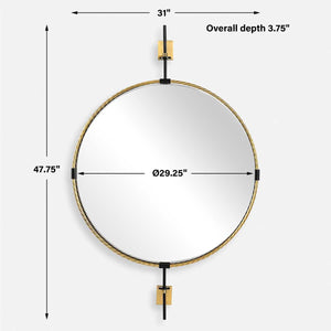 Guardrail Round Mirror - perfect for enhancing light and creating a sense of space | Image 7 | InSTYLE Home & Rugs
