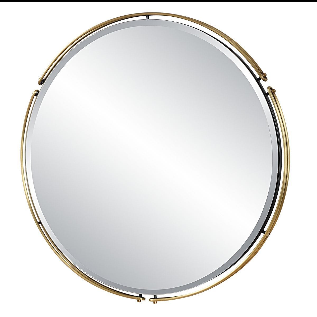 Wesley Round Mirror - perfect for enhancing light and creating a sense of space | Image 4 | InSTYLE Home & Rugs