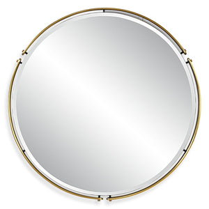 Wesley Round Mirror - perfect for enhancing light and creating a sense of space | Image 2 | InSTYLE Home & Rugs