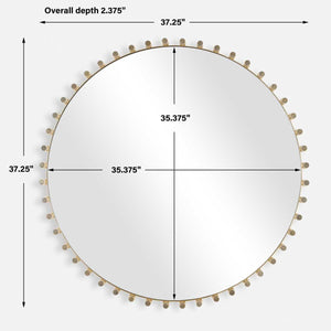 Avelyne Round Mirror - perfect for enhancing light and creating a sense of space | Image 6 | InSTYLE Home & Rugs